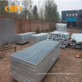 drainage gutter with round steel grate for drain